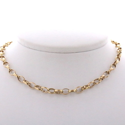 9ct Yellow Gold Oval Belcher Chain, 21" - MS1519D