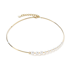 Coeur De Lion Yellow Gold Plated Pearl Necklace - 1102/10-1416