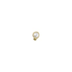 UNOde50 Piercing WOW Pearl and Gold Plated Stud Earrings - PIE0014BPLORO0U