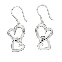 Layered Heart Drop Earrings E5933