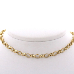 9ct Yellow Gold Oval Belcher Chain, 20" - MS1519F