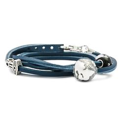 Bracelet Leather Blue Various Sizes