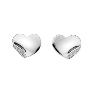Hot Diamonds - Simply Sparkle Heart Stud Earrings - DE341