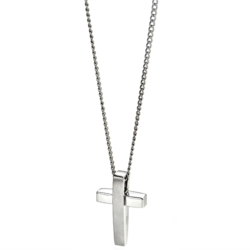 Fred Bennett - Stainless Steel Necklace & Cross Pendant - P2542