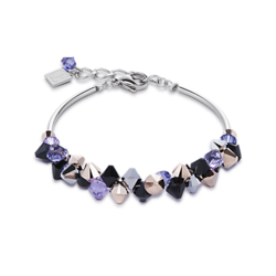 Coeur De Lion Bracelet Swarovski Crystals & Stainless Steel Purple - 4938300800