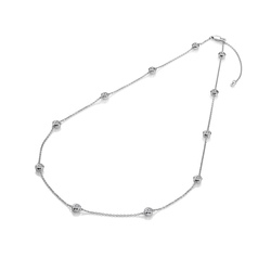 Hot Diamonds Tender White Topaz Intermittent Necklace - 45cm