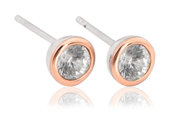 Clogau Silver Zircon April Birthstone Earrings - 3SBES04